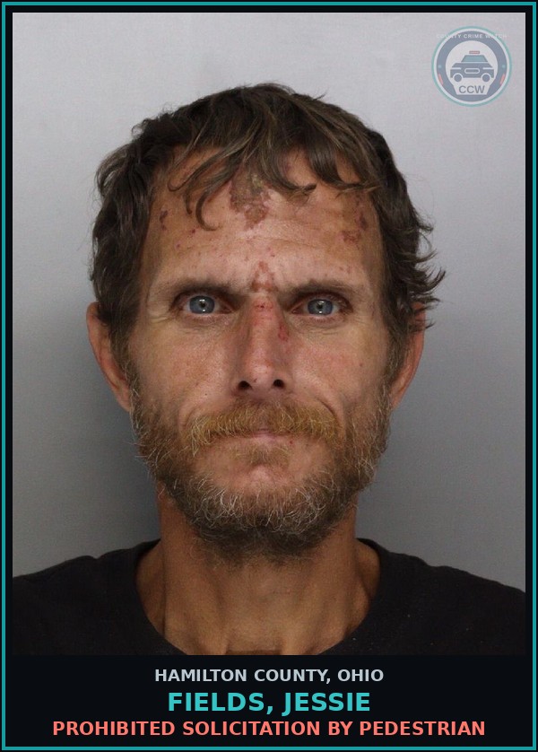 Booking mugshot of Fields, Jessie in Hamilton County