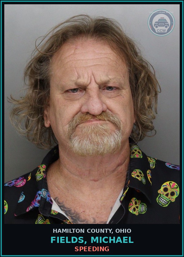 Booking mugshot of Fields, Michael in Hamilton County