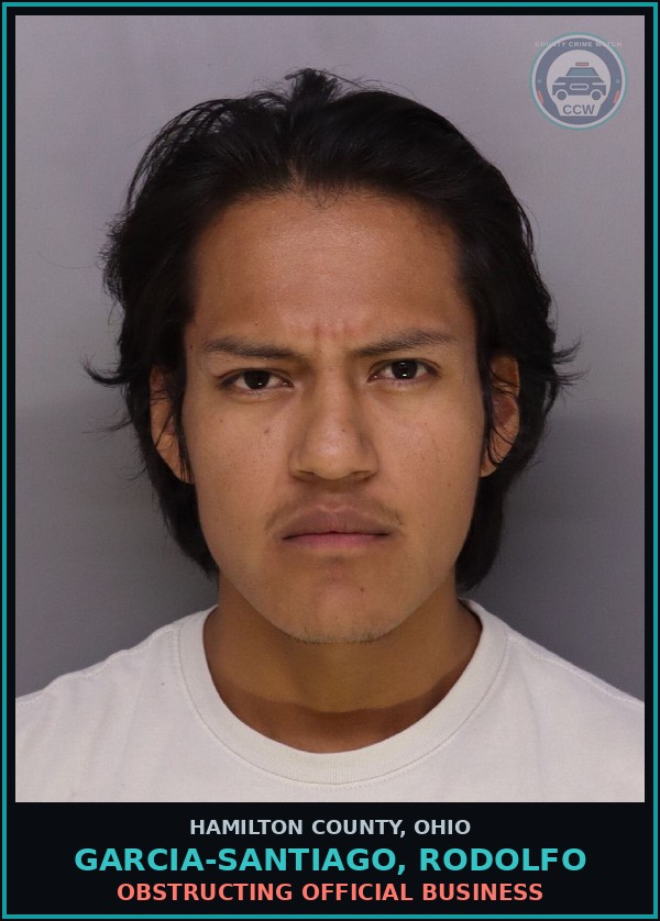 Booking mugshot of Garcia-Santiago, Rodolfo in Hamilton County