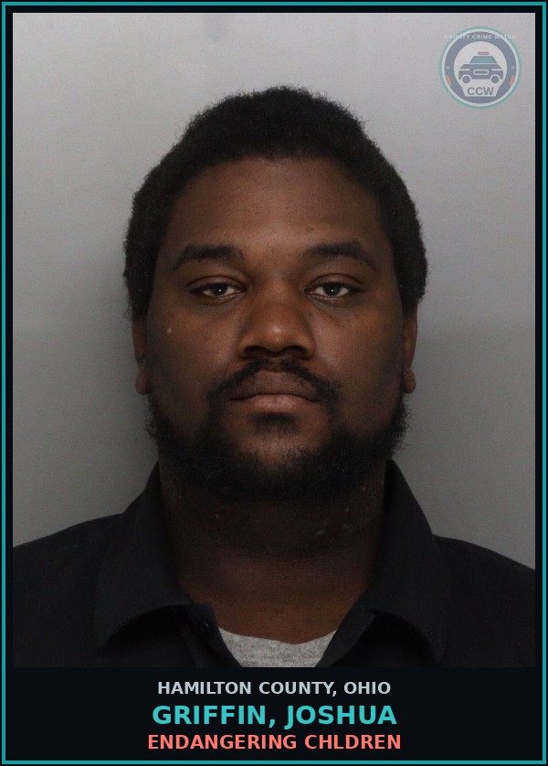 Booking mugshot of Griffin, Joshua in Hamilton County