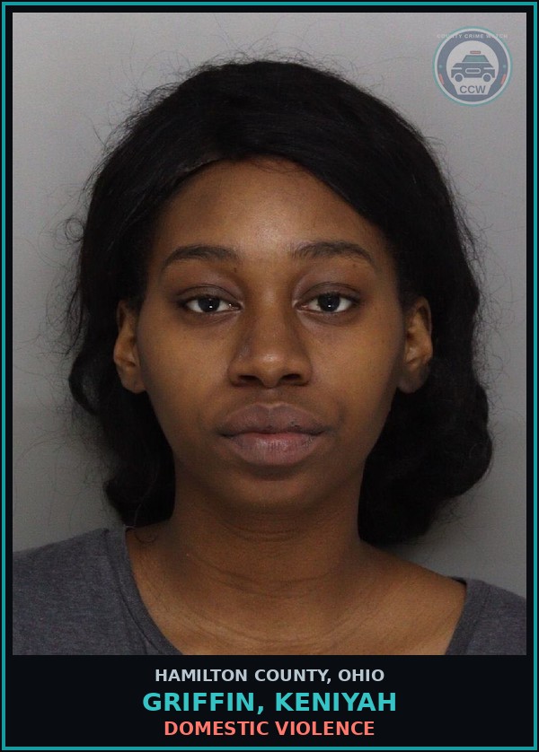 Booking mugshot of Griffin, Keniyah in Hamilton County