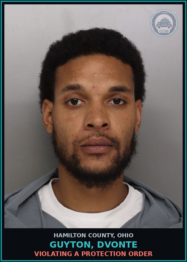 Booking mugshot of Guyton, Dvonte in Hamilton County