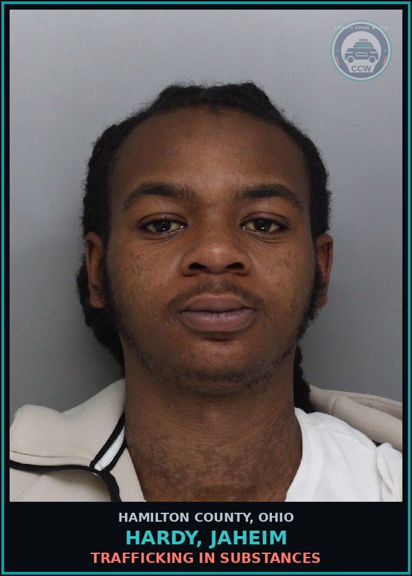 Booking mugshot of Hardy, Jaheim in Hamilton County