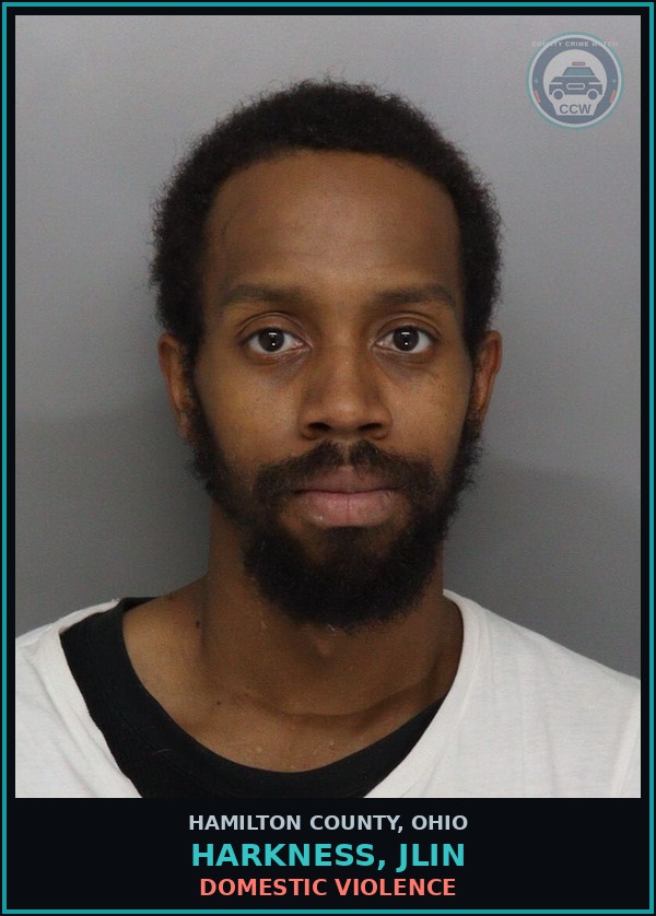 Booking mugshot of Harkness, Jlin in Hamilton County