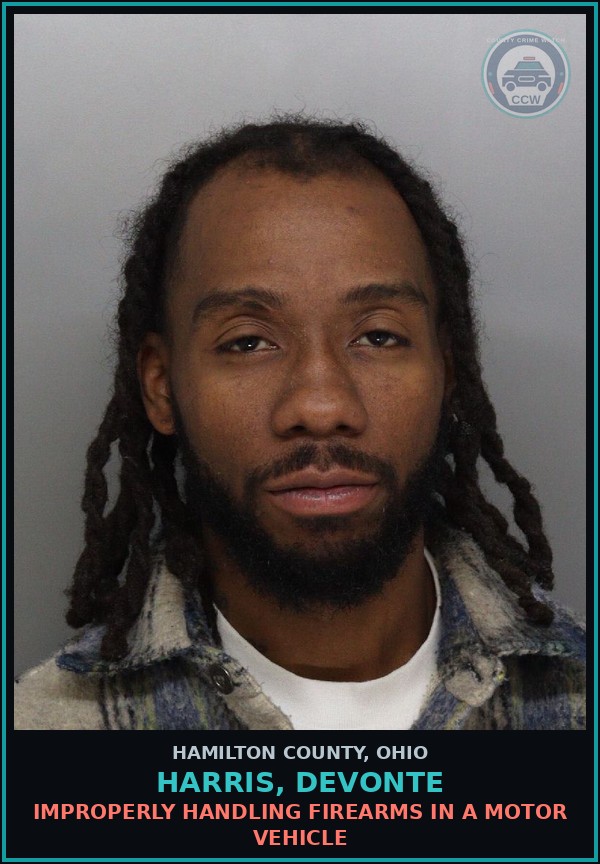Booking mugshot of Harris, Devonte in Hamilton County