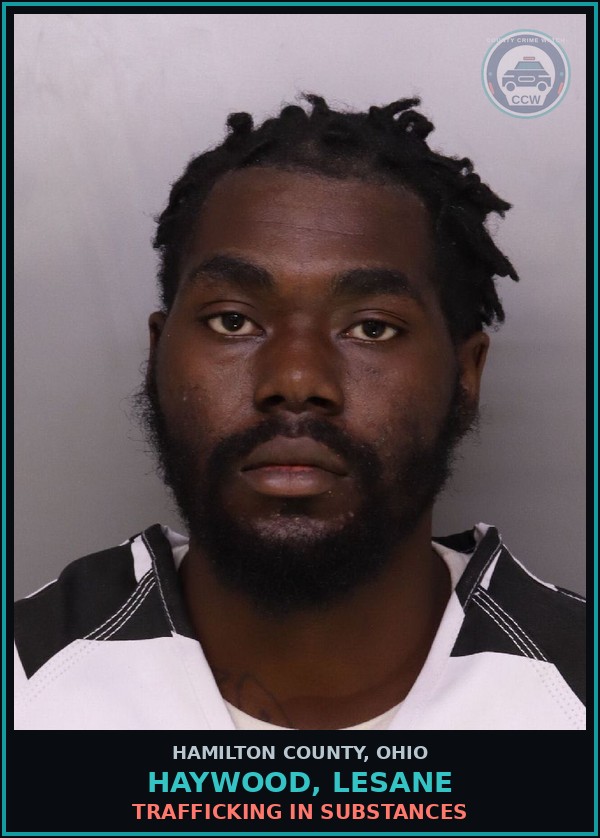 Booking mugshot of Haywood, Lesane in Hamilton County