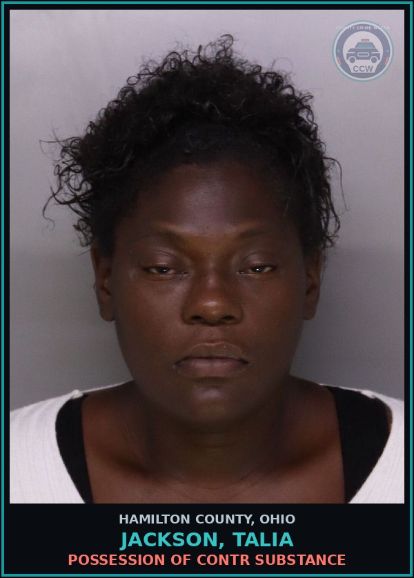 Booking mugshot of Jackson, Talia in Hamilton County