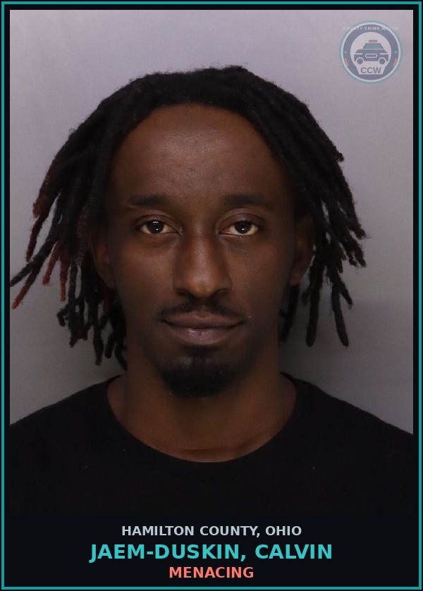 Booking mugshot of Jaem-Duskin, Calvin in Hamilton County