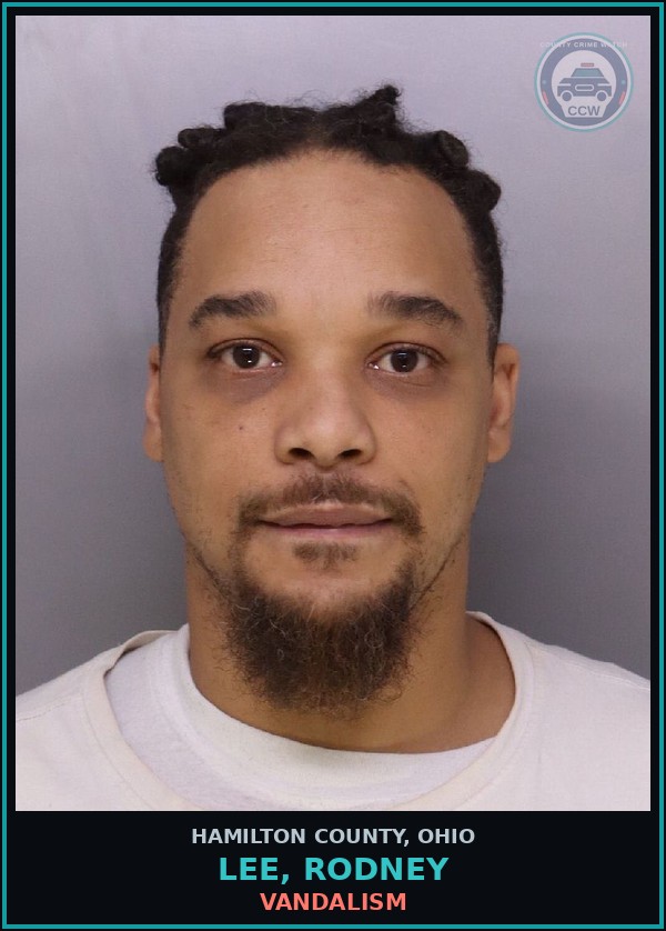 Booking mugshot of Lee, Rodney in Hamilton County