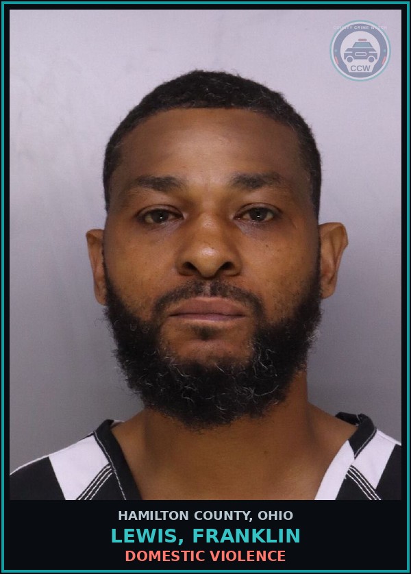 Booking mugshot of Lewis, Franklin in Hamilton County