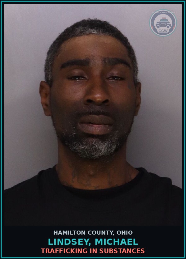 Booking mugshot of Lindsey, Michael in Hamilton County