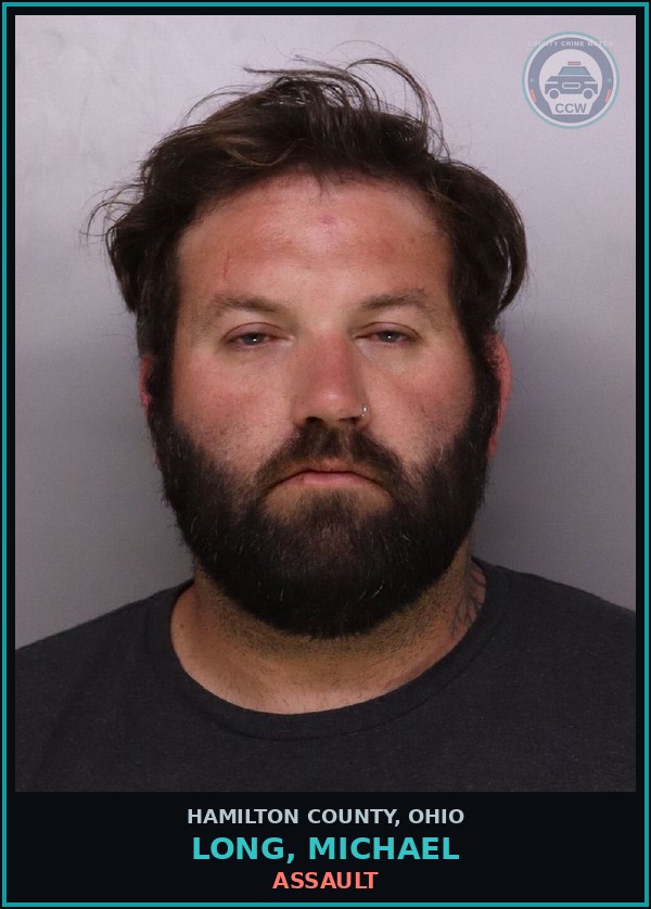 Booking mugshot of Long, Michael in Hamilton County