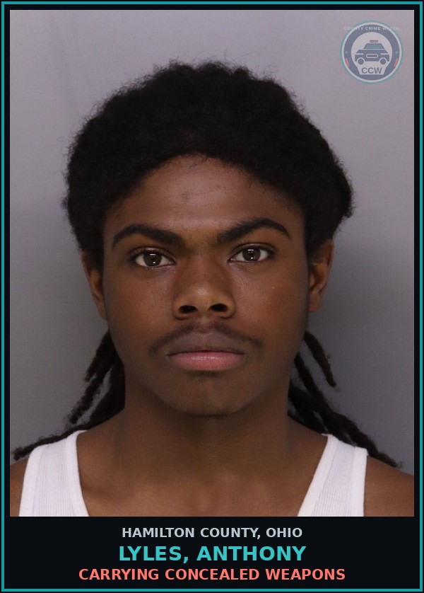 Booking mugshot of Lyles, Anthony in Hamilton County