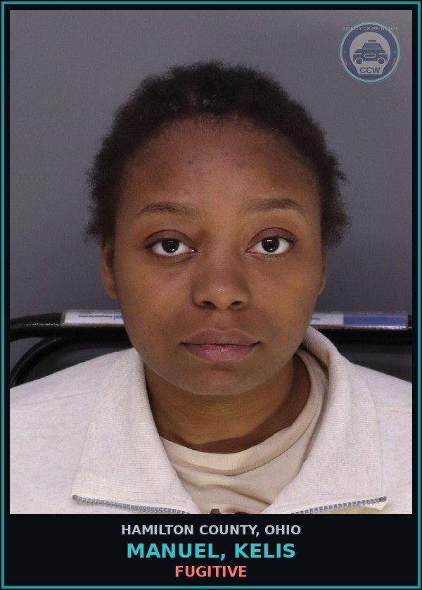 Booking mugshot of Manuel, Kelis in Hamilton County