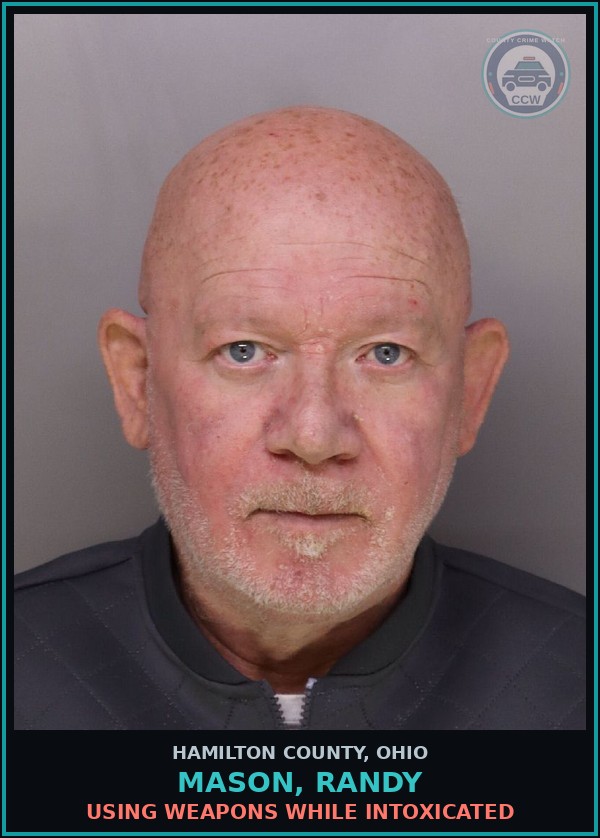Booking mugshot of Mason, Randy in Hamilton County