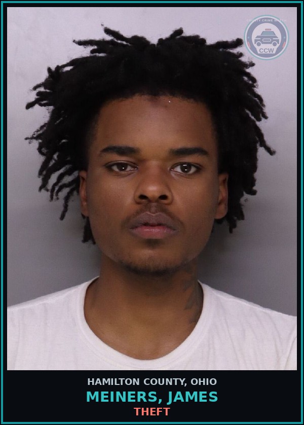 Booking mugshot of Meiners, James in Hamilton County