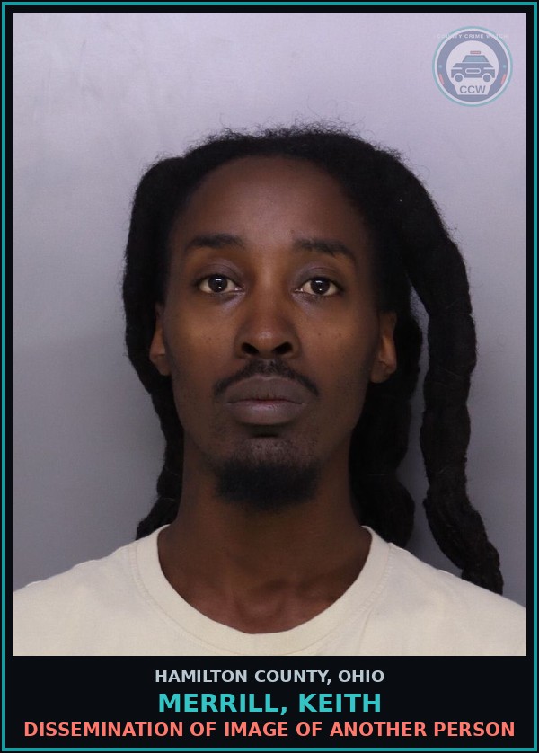 Booking mugshot of Merrill, Keith in Hamilton County