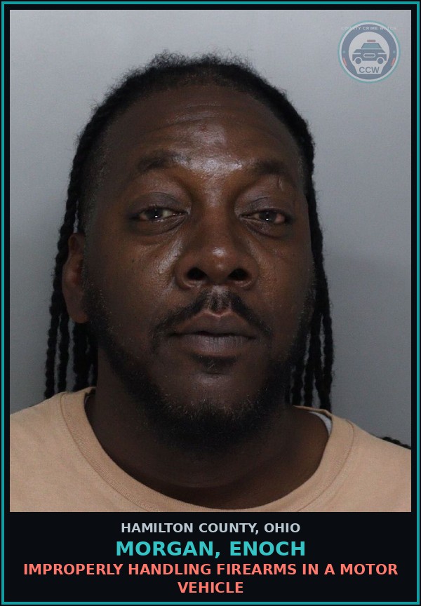 Booking mugshot of Morgan, Enoch in Hamilton County