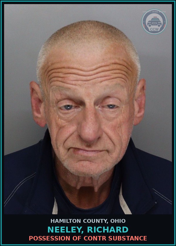 Booking mugshot of Neeley, Richard in Hamilton County