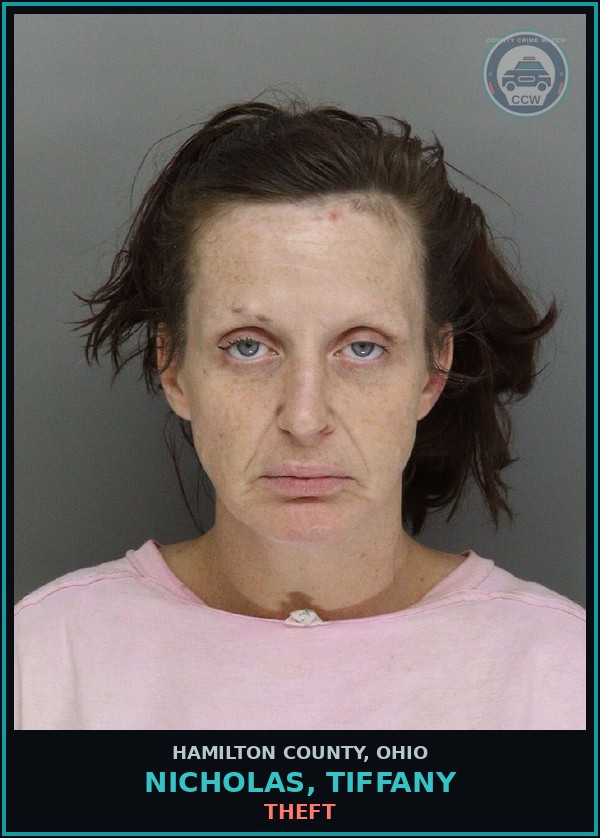 Booking mugshot of Nicholas, Tiffany in Hamilton County