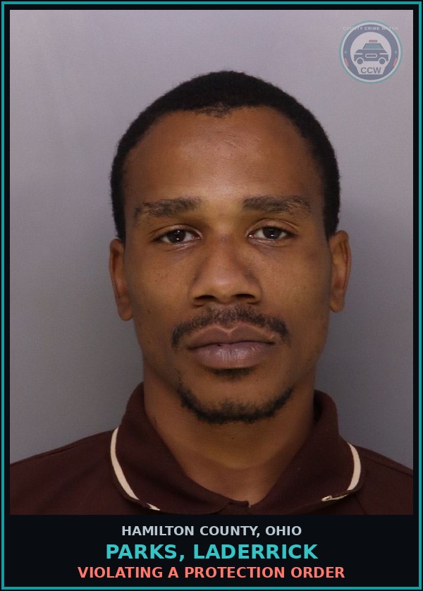 Booking mugshot of Parks, Laderrick in Hamilton County