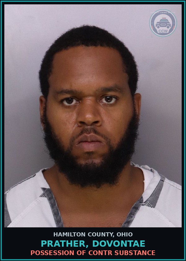 Booking mugshot of Prather, Dovontae in Hamilton County
