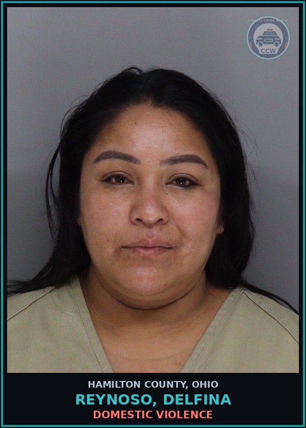 Booking mugshot of Reynoso, Delfina in Hamilton County