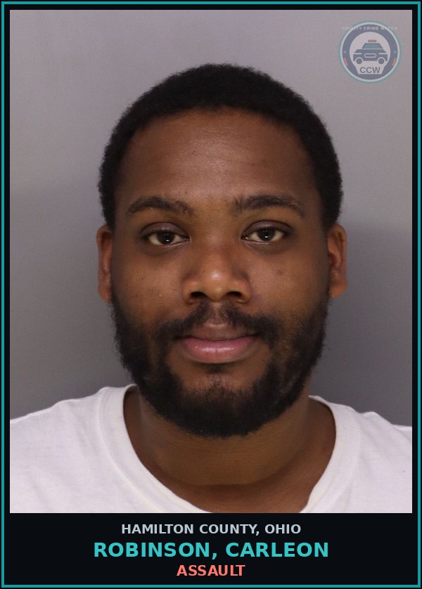 Booking mugshot of Robinson, Carleon in Hamilton County