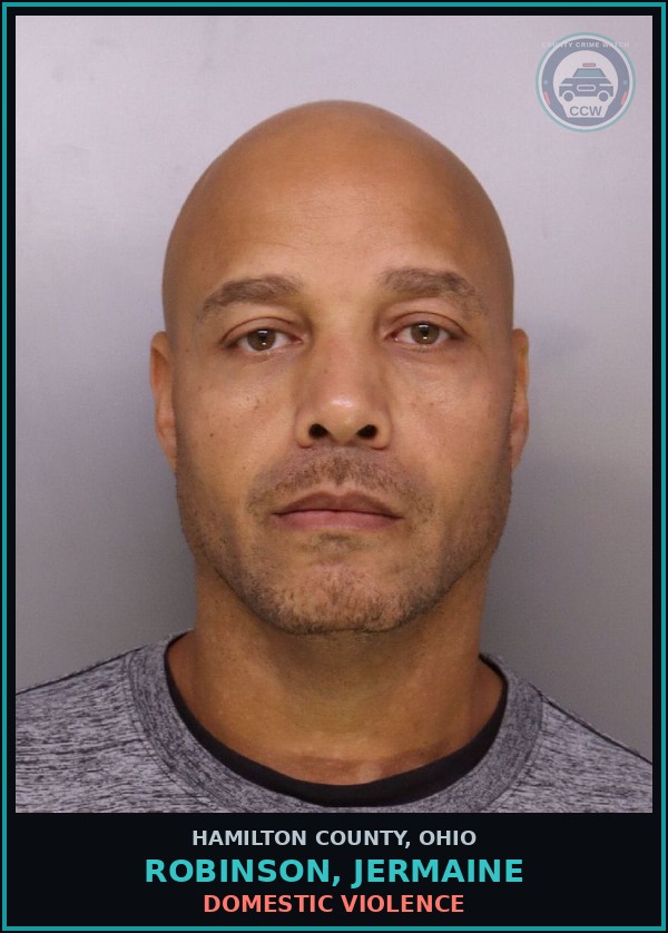 Booking mugshot of Robinson, Jermaine in Hamilton County