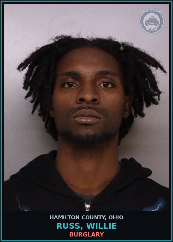 Booking mugshot of Russ, Willie in Hamilton County