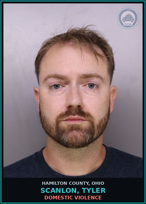 Booking mugshot of Scanlon, Tyler in Hamilton County