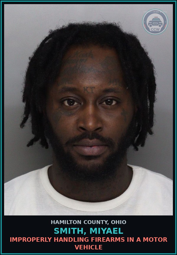Booking mugshot of Smith, Miyael in Hamilton County
