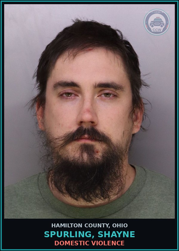 Booking mugshot of Spurling, Shayne in Hamilton County