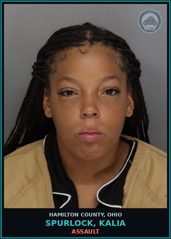 Booking mugshot of Spurlock, Kalia in Hamilton County