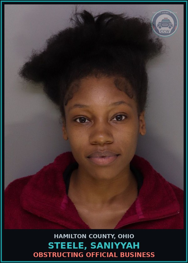 Booking mugshot of Steele, Saniyyah in Hamilton County