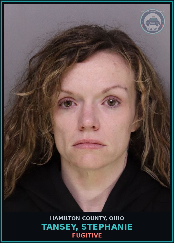 Booking mugshot of Tansey, Stephanie in Hamilton County