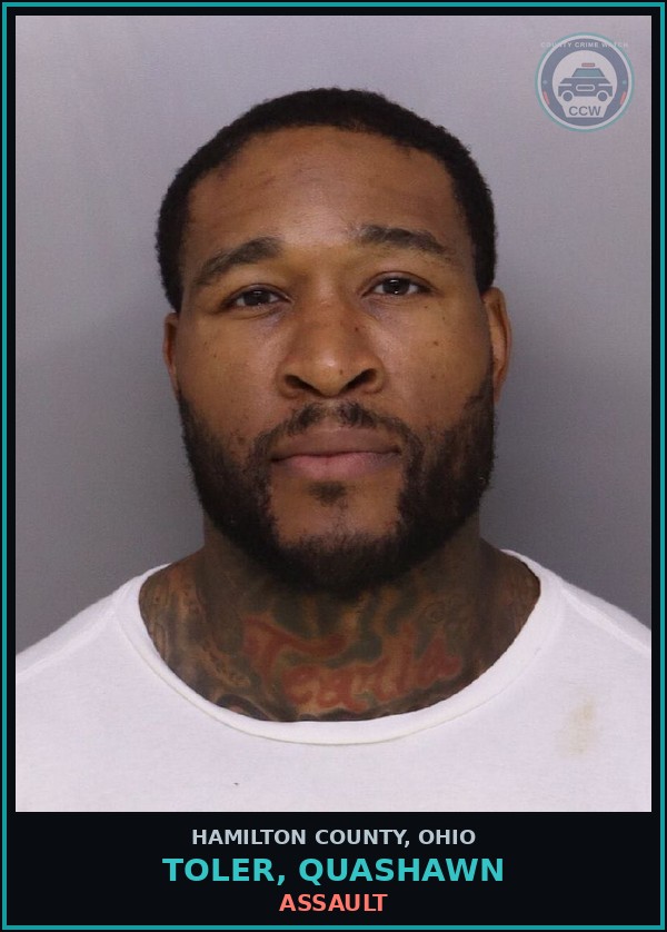 Booking mugshot of Toler, Quashawn in Hamilton County