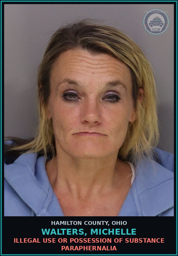 Booking mugshot of Walters, Michelle in Hamilton County