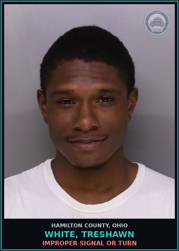 Booking mugshot of White, Treshawn in Hamilton County
