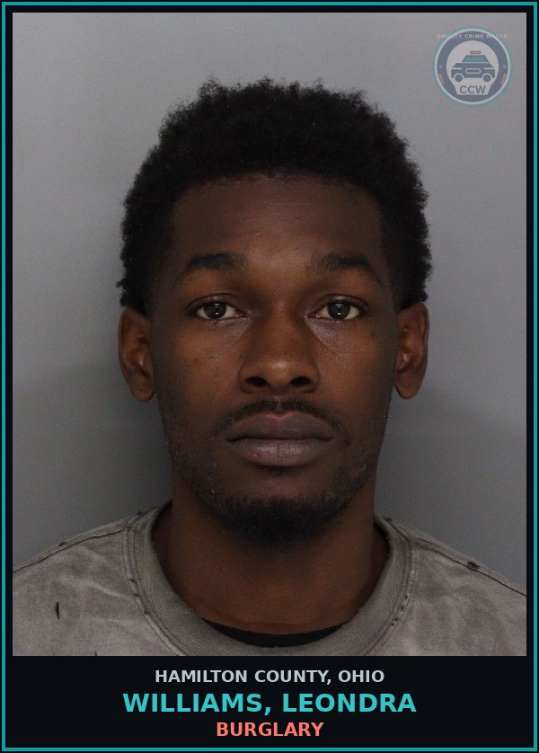 Booking mugshot of Williams, Leondra in Hamilton County