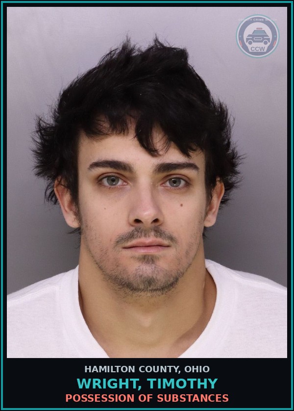 Booking mugshot of Wright, Timothy in Hamilton County
