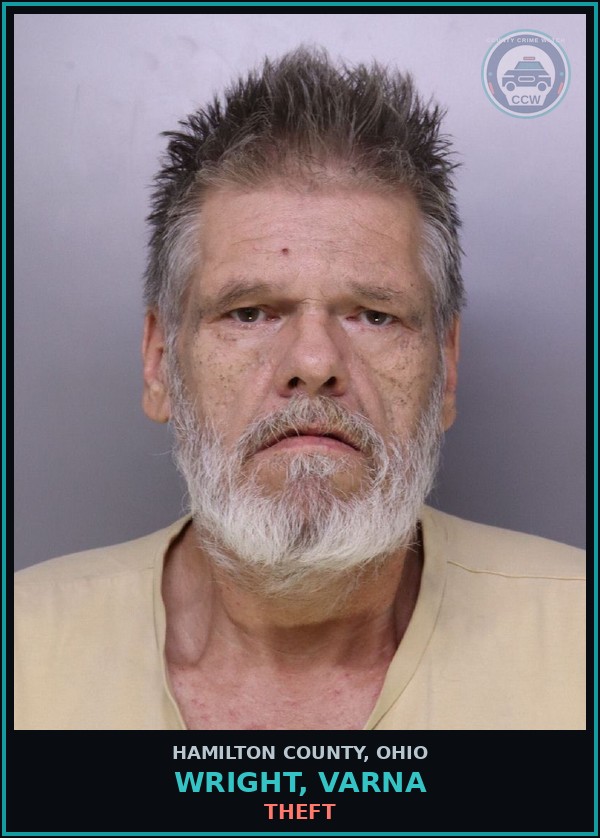 Booking mugshot of Wright, Varna in Hamilton County