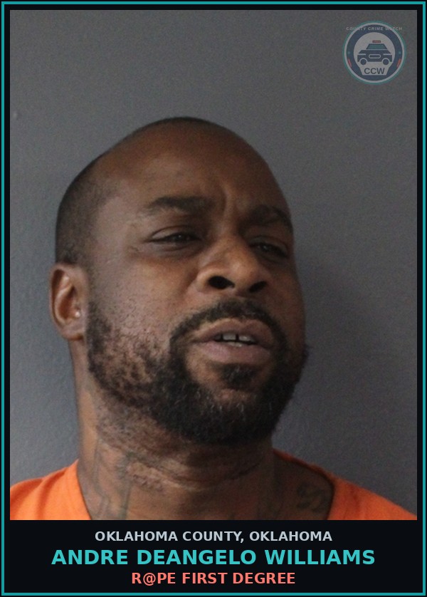 Booking mugshot of Andre Deangelo Williams in Oklahoma County