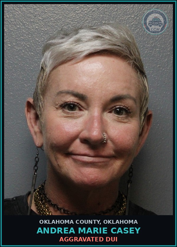 Booking mugshot of Andrea Marie Casey in Oklahoma County