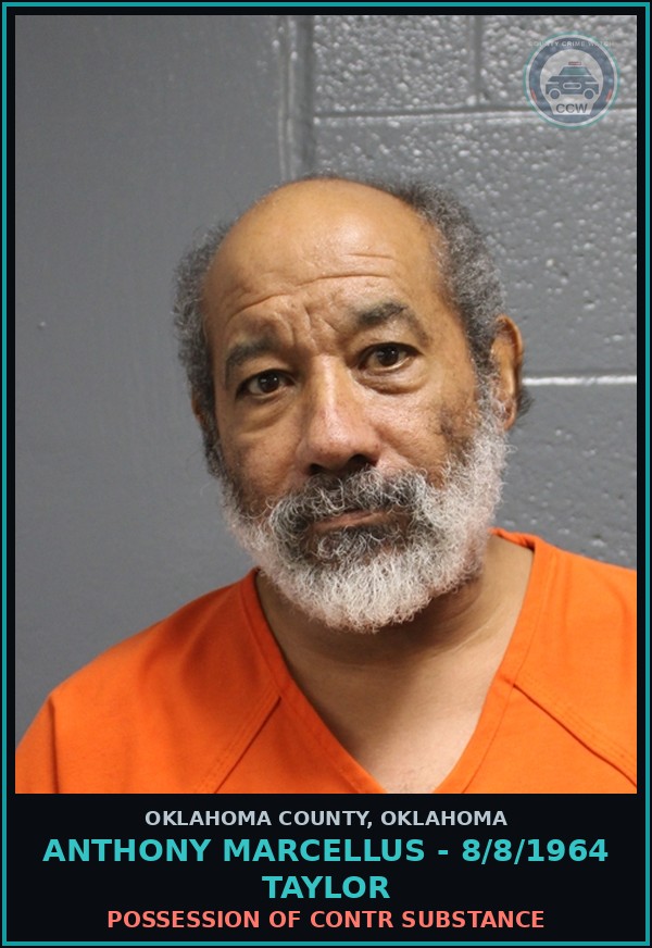 Booking mugshot of Anthony Marcellus - 8/8/1964 Taylor in Oklahoma County