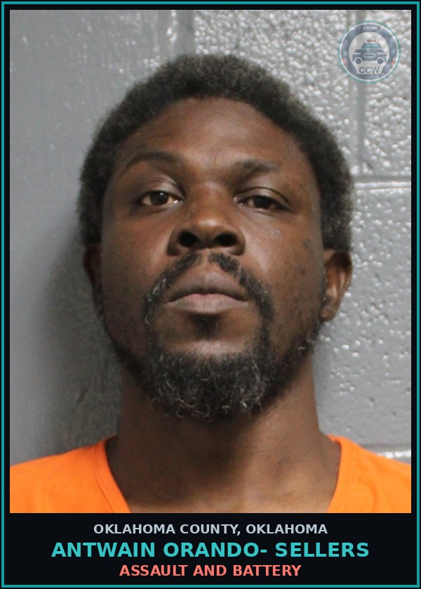 Booking mugshot of Antwain Orando- Sellers in Oklahoma County