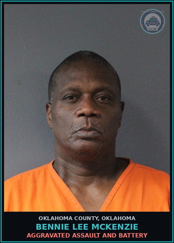 Booking mugshot of Bennie Lee Mckenzie in Oklahoma County