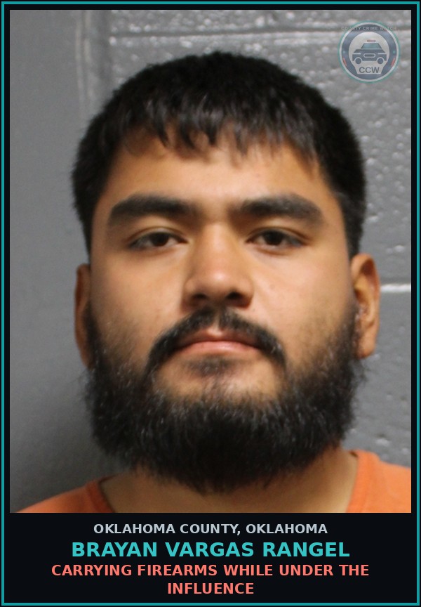 Booking mugshot of Brayan Vargas Rangel in Oklahoma County