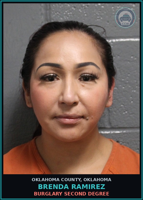 Booking mugshot of Brenda Ramirez in Oklahoma County