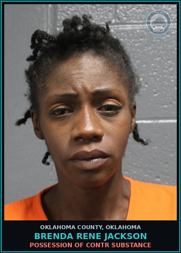 Booking mugshot of Brenda Rene Jackson in Oklahoma County